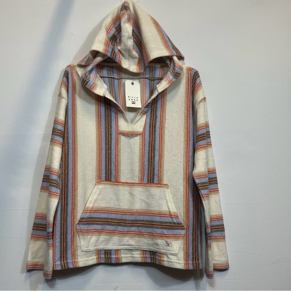 NEW Billabong Baja Beach Hoodie knit Sweater hooded Size small